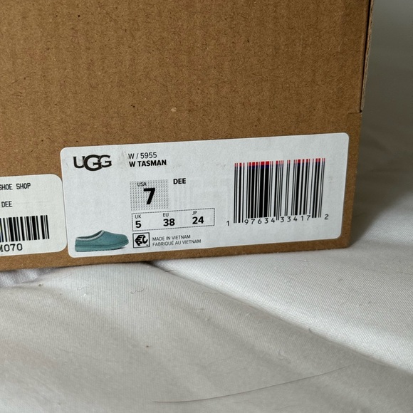 UGG Teal Slip-On Shearling-Lined Women's Slippers - Picture 7 of 7